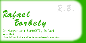 rafael borbely business card